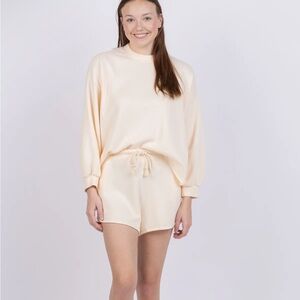 Xirena Honor Sweatshirt In Ivory Shell